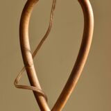 Vintage rattan chandelier 60s