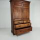 Antique Howard & Son’s Berners Street linen press – light oak, 19th century