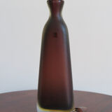 Italian Venini Murano glass bottle Incisi serie 1980