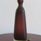 Italian Venini Murano glass bottle Incisi serie 1980