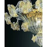 Venetian Floreal Gold Murano Glass Flush Mount