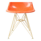 Chaise Coquille Eiffel Orange De Charles Et Ray Eames Pour Herman Miller, 1960s
