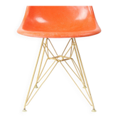 Chaise Coquille Eiffel Orange De Charles Et Ray Eames Pour Herman Miller, 1960s