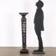 Old neo-Renaissance style column in carved wood Italy 20th Century