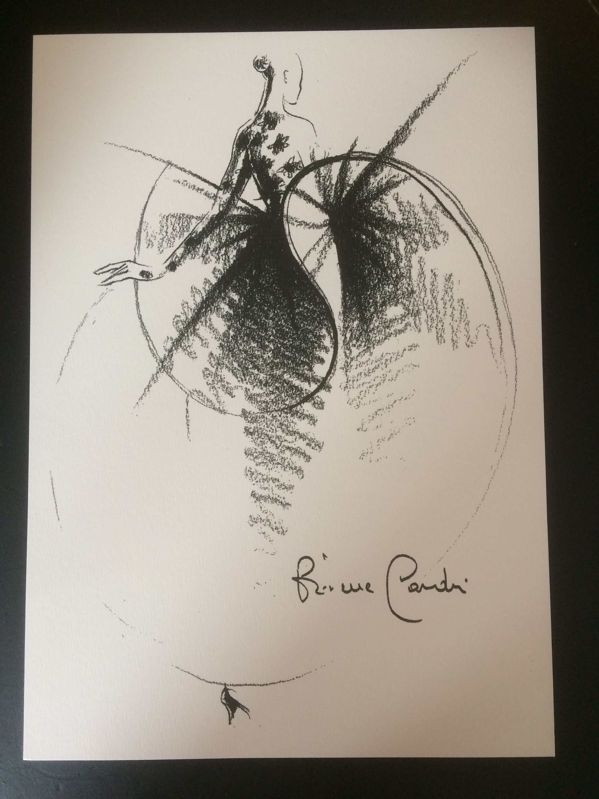 Pierre Cardin: press fashion illustration - late 80s