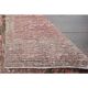 1970s vintage Turkish Oushak handmade wool cotton red area rug 89x344