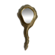 Patinated wooden Florentine hand mirror