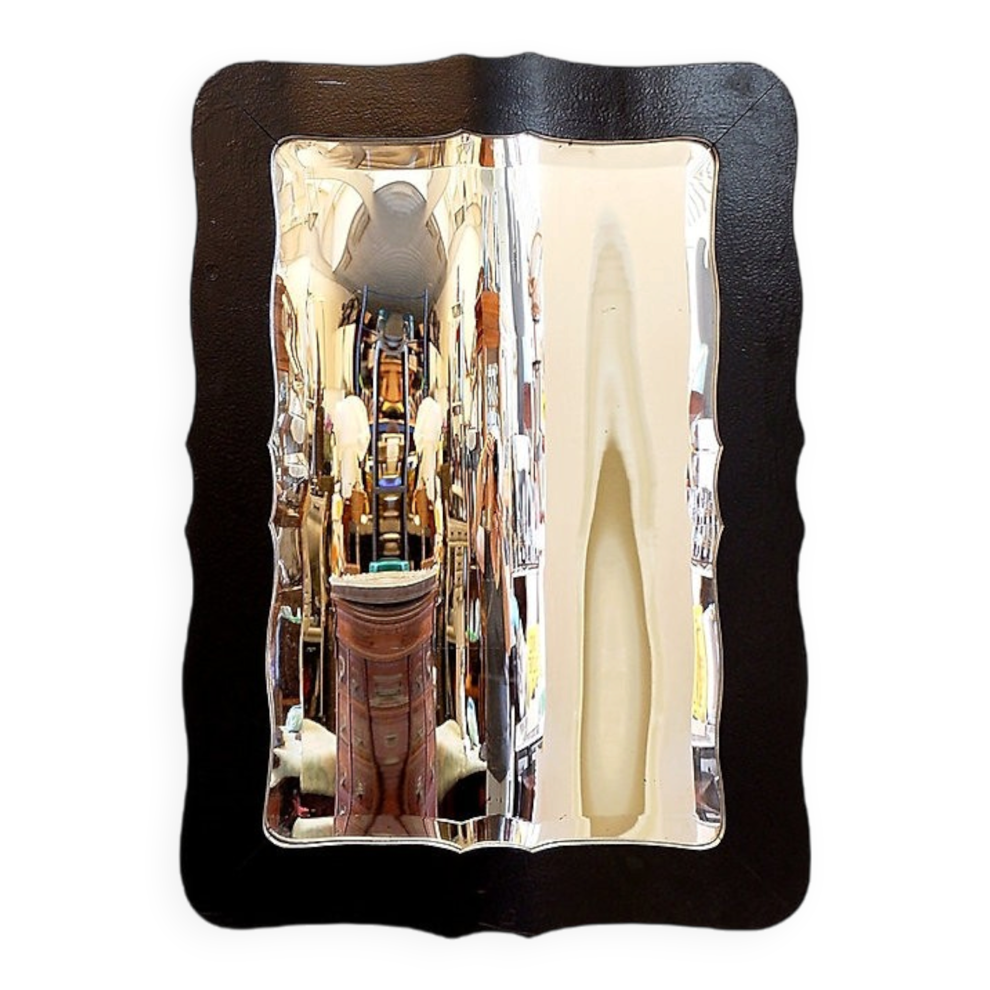 Miroir déformant convexe et concave vintage - 20ème siècle