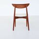 Harry Ostergaard set of eight dining chairs teak Randers 1960