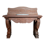 Louis XV style marble vanity unit