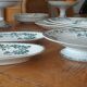 Set of 5 pieces in Belgian porcelain Boch Frères Kéramis model Rosa