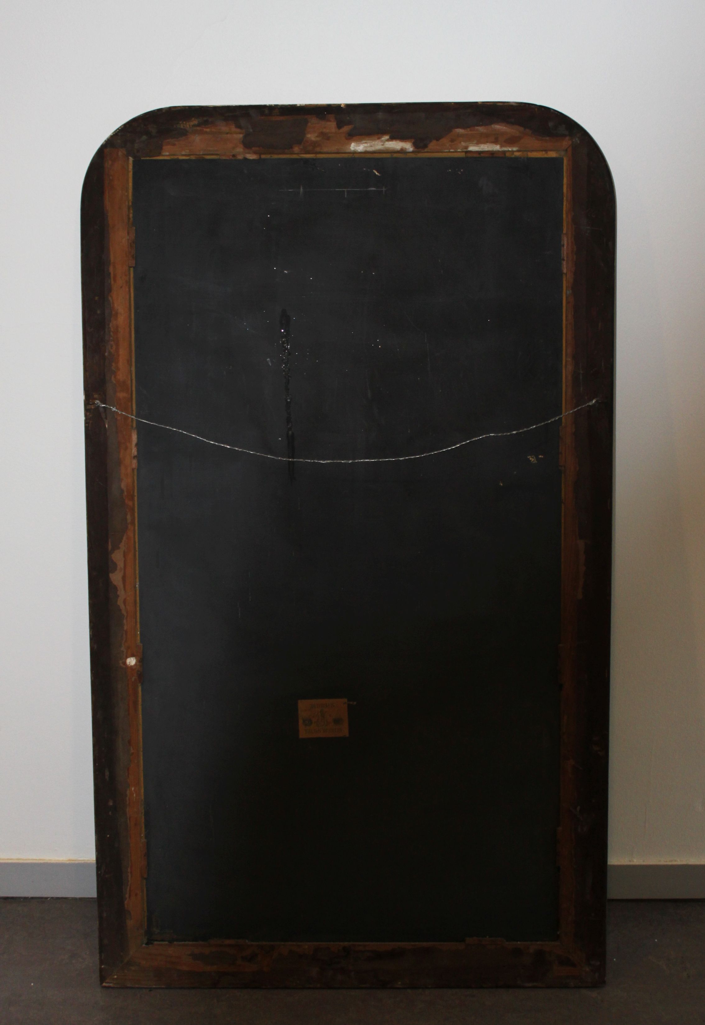 Louis Philippe mirror in gilded wood 150x90cm