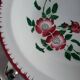 Large round, shallow earthenware dish, sarreguemines, epernay pattern