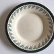 set of 6 flat plates in low-century 50's iron earth faience
