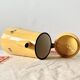 Old coffee maker in yellow enameled sheet metal - olive decor