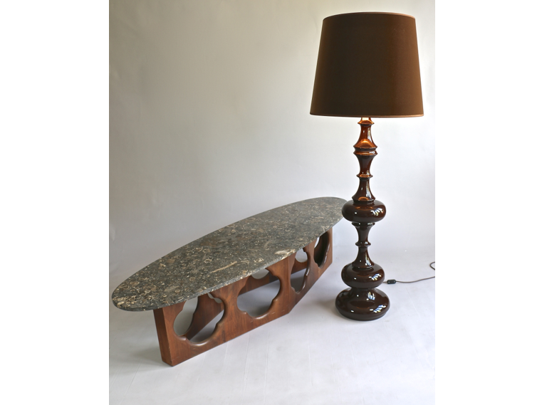 Lampadaire en céramique années 70