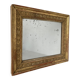 Petit miroir en bois stuqué et doré d’époque Restauration