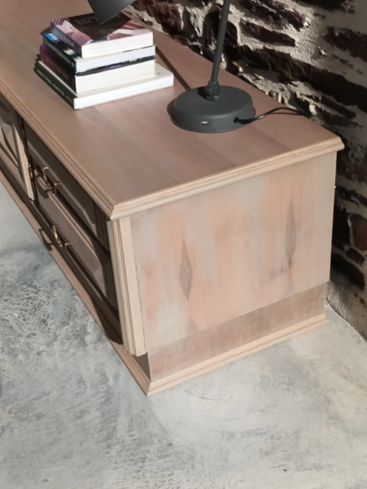 Large sideboard, TV stand, bench.