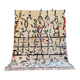 Large modern berber beni ouarain wool rug