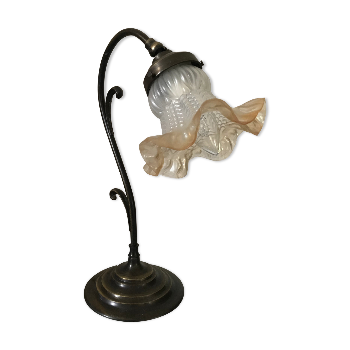 Art nouveau style tulip lamp