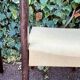 6 Scandinavian chairs with pale yellow skai seats