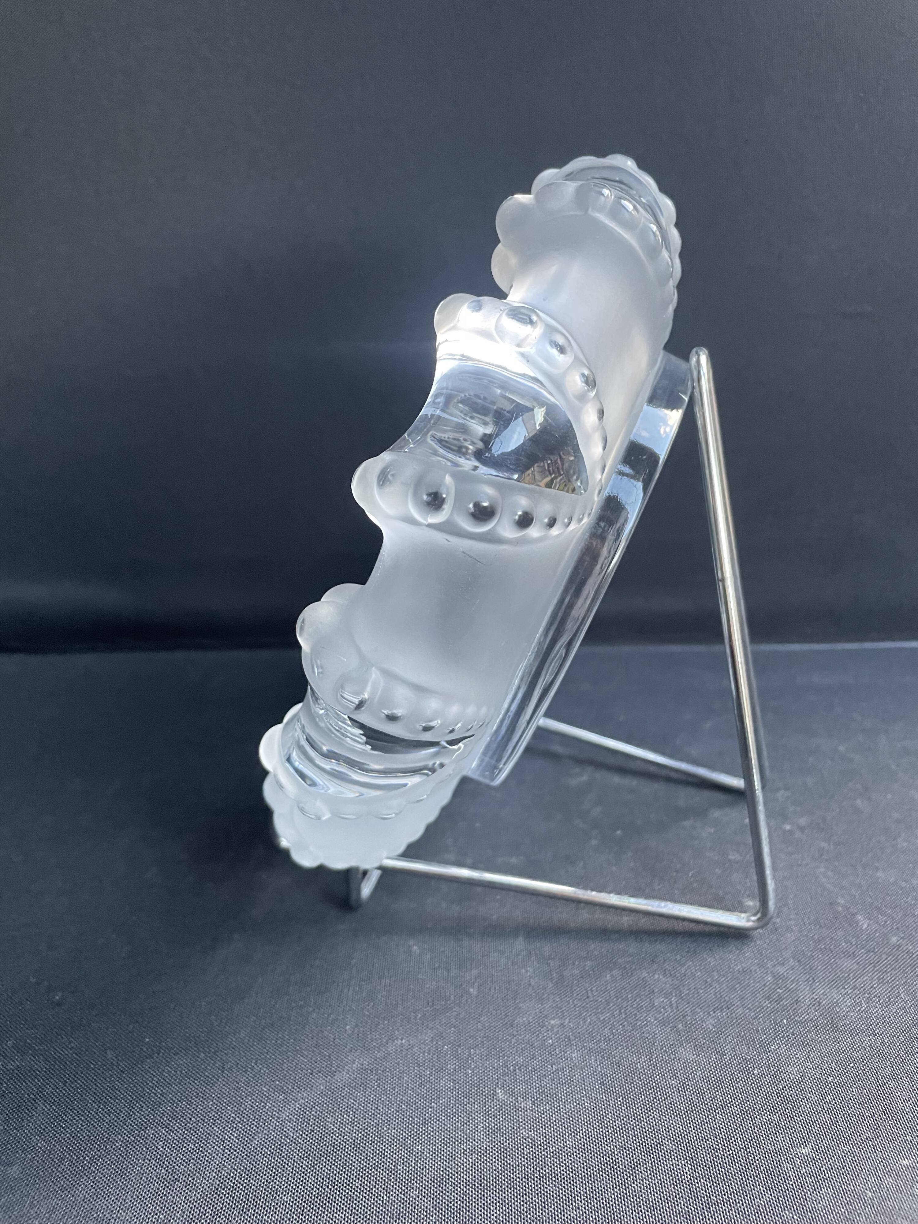 Large Lalique ashtray “Cannes” model