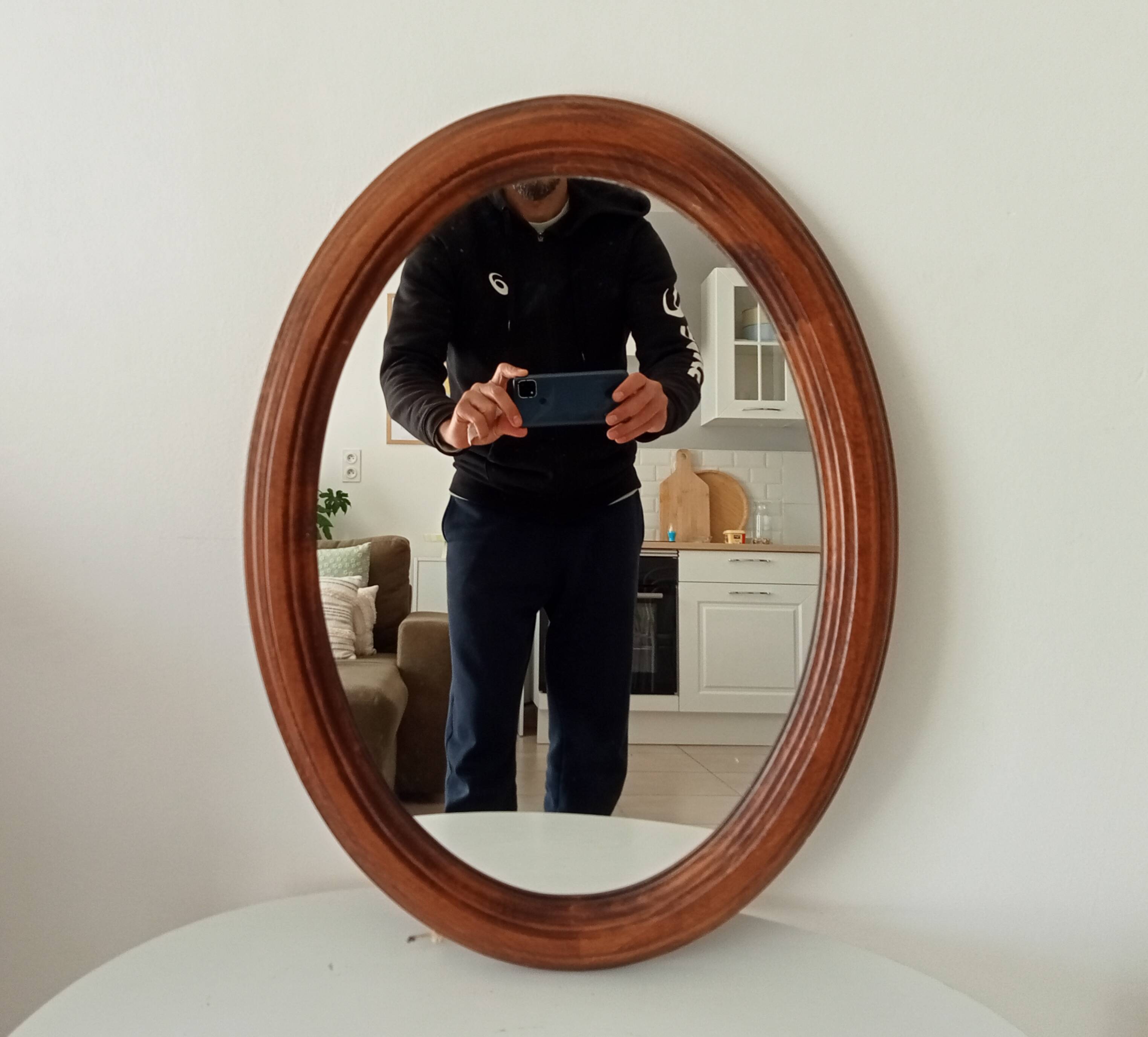Vintage solid wood mirror
