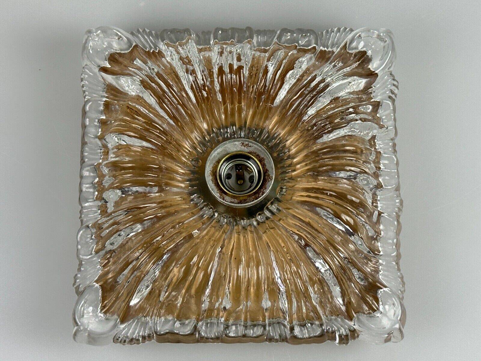 60s 70s ceiling lamp or wall lamp Germany Ice Glass Space Age Design