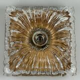 60s 70s ceiling lamp or wall lamp Germany Ice Glass Space Age Design