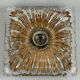 60s 70s ceiling lamp or wall lamp Germany Ice Glass Space Age Design