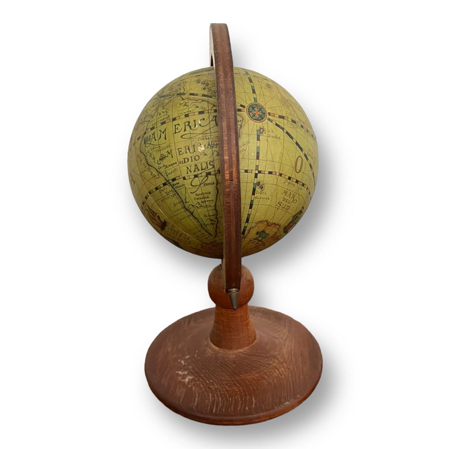 Globe rotatif vintage