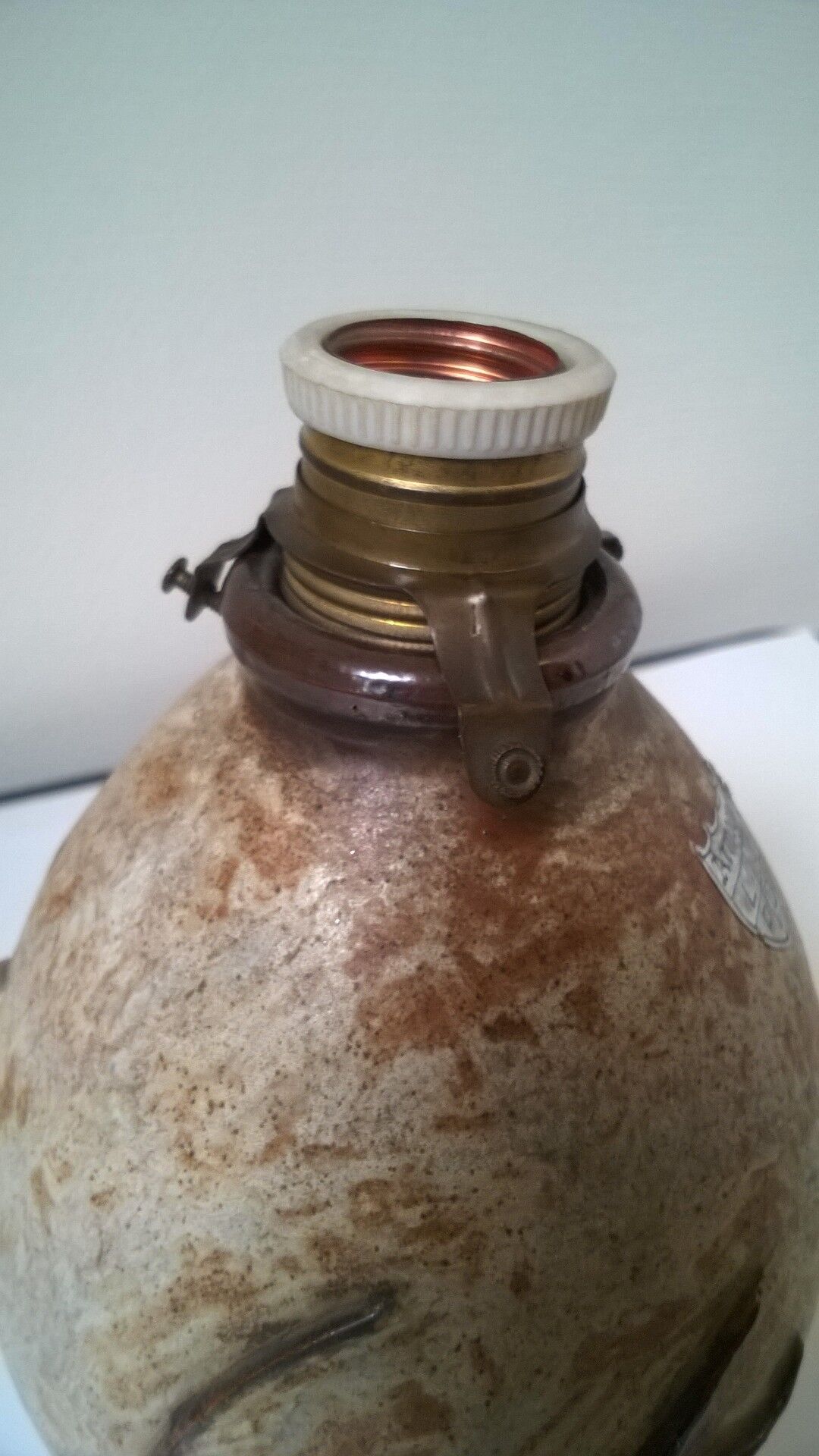 Vintage stoneware lamp Armogrès -Belgium