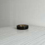 Thick smoked glass ashtray