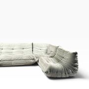 Ensemble modulable Togo en velours grege par Ducaroy, Maison Ligne Roset