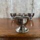 Set of 5 guy degrenne stainless steel egg cups made in france vintage