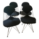 Lot de 4 chaises DKR-2 par Charles & Ray Eames pour Vitra