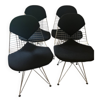 Lot de 4 chaises DKR-2 par Charles & Ray Eames pour Vitra