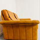 Vintage 70s thick cognac leather 2-seater sofa by De Sede.
