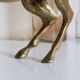 Vintage golden brass horse