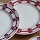 6 vintage ironstone dessert plates Moulins des Loups - Stuar model