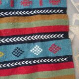 Kilim tapis berbère multicolore fait à la main 105x140cm