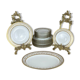 Service 25 Pièces En Porcelaine De Limoges, XXe Siècle
