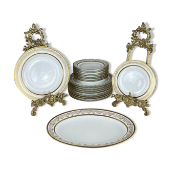 25 Piece Limoges Porcelain Service, 20th Century