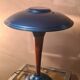 Lamp mushroom blue metal 1940