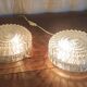 Ceiling light or wall light in moulded glass - 70s