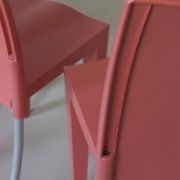 4 Kartell Coral Pink "Miss Global" Chairs by Philippe Starck | 1990s