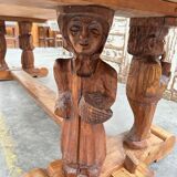 1950s mountain table in solid elm