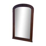 Mirror beveled mirror wooden frame