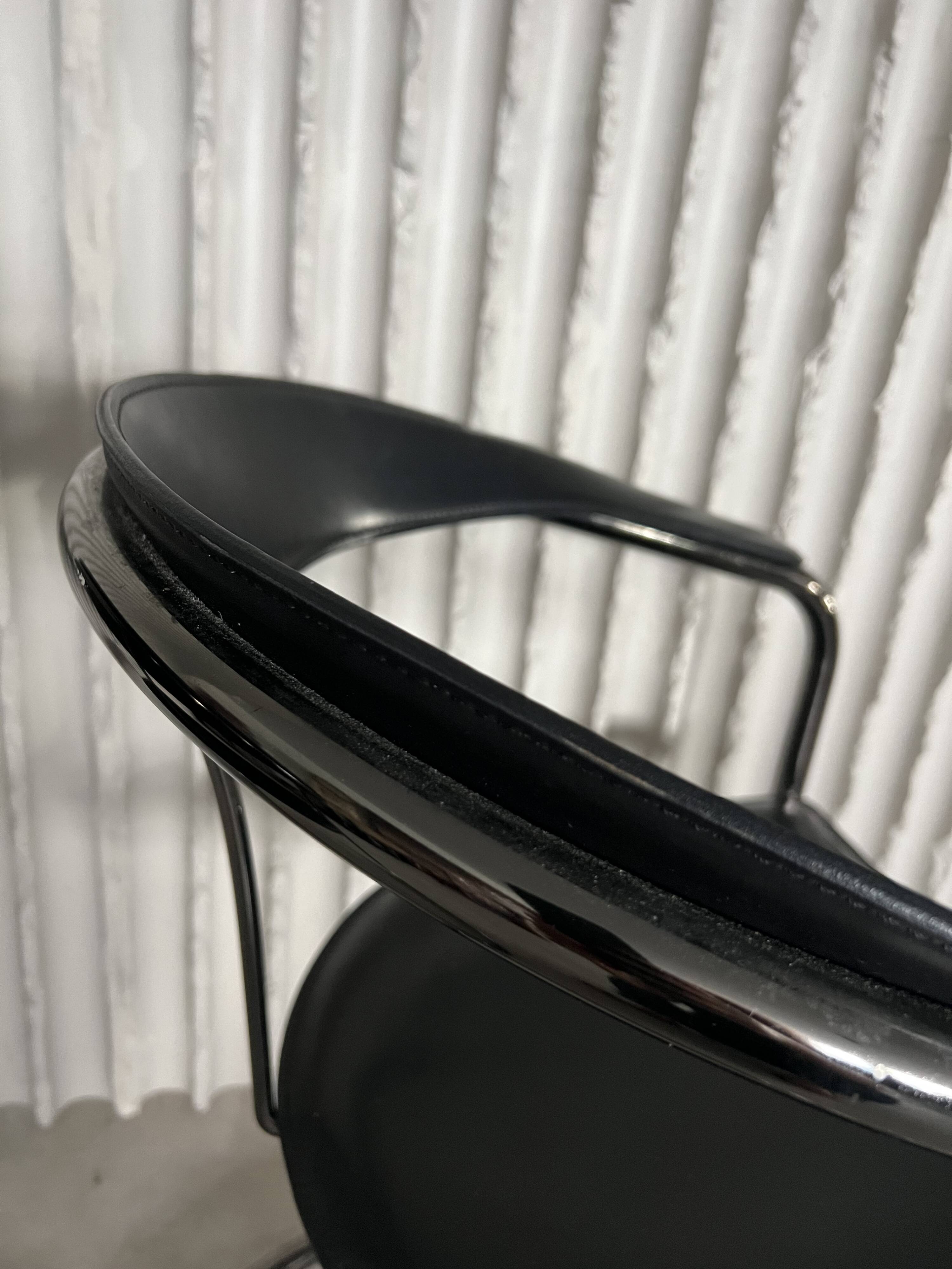 Set of 3 leather Arrben chairs (only 2 in the photo)