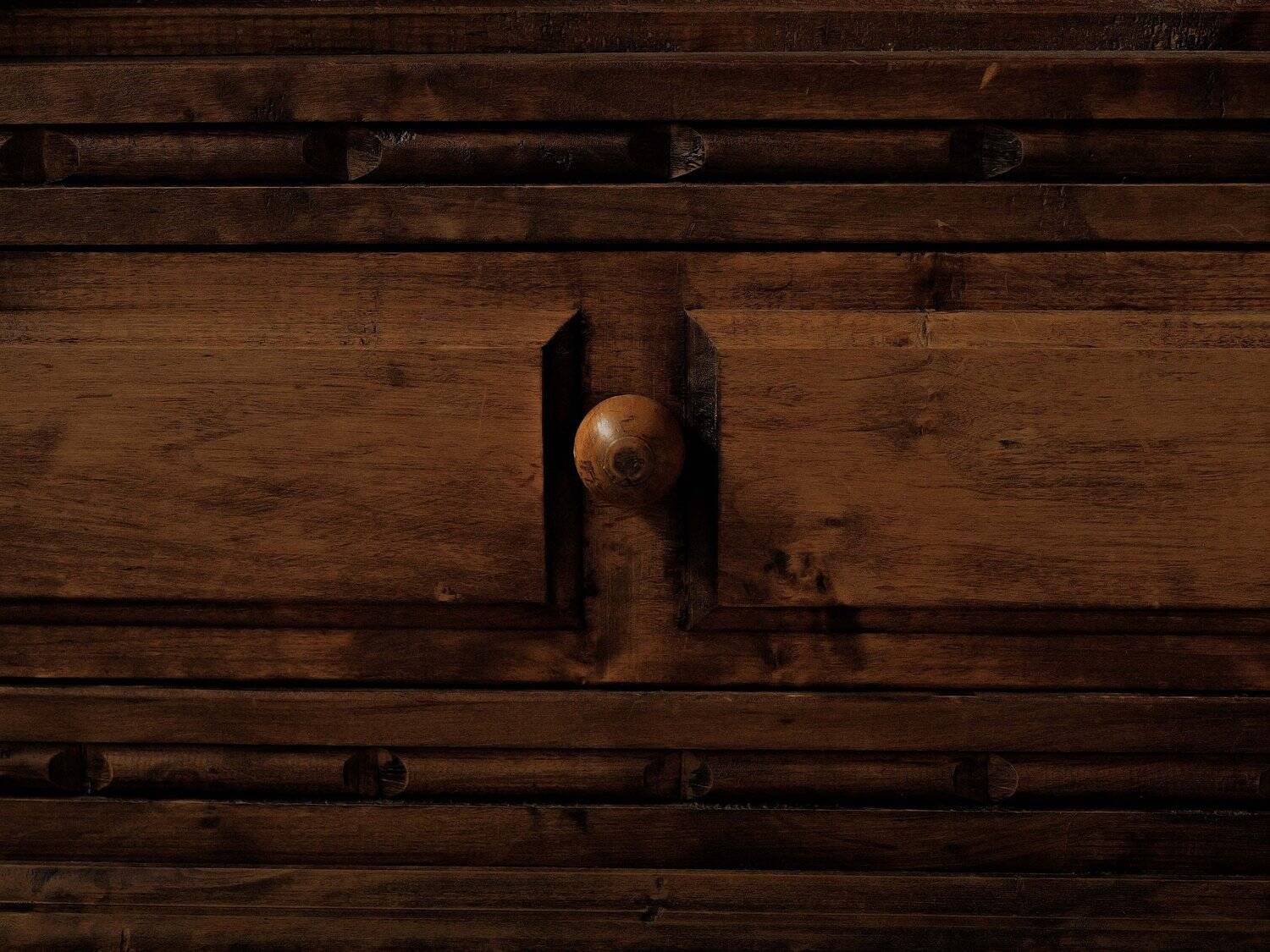 Handcrafted two-door cabinet, Spain, circa 1950